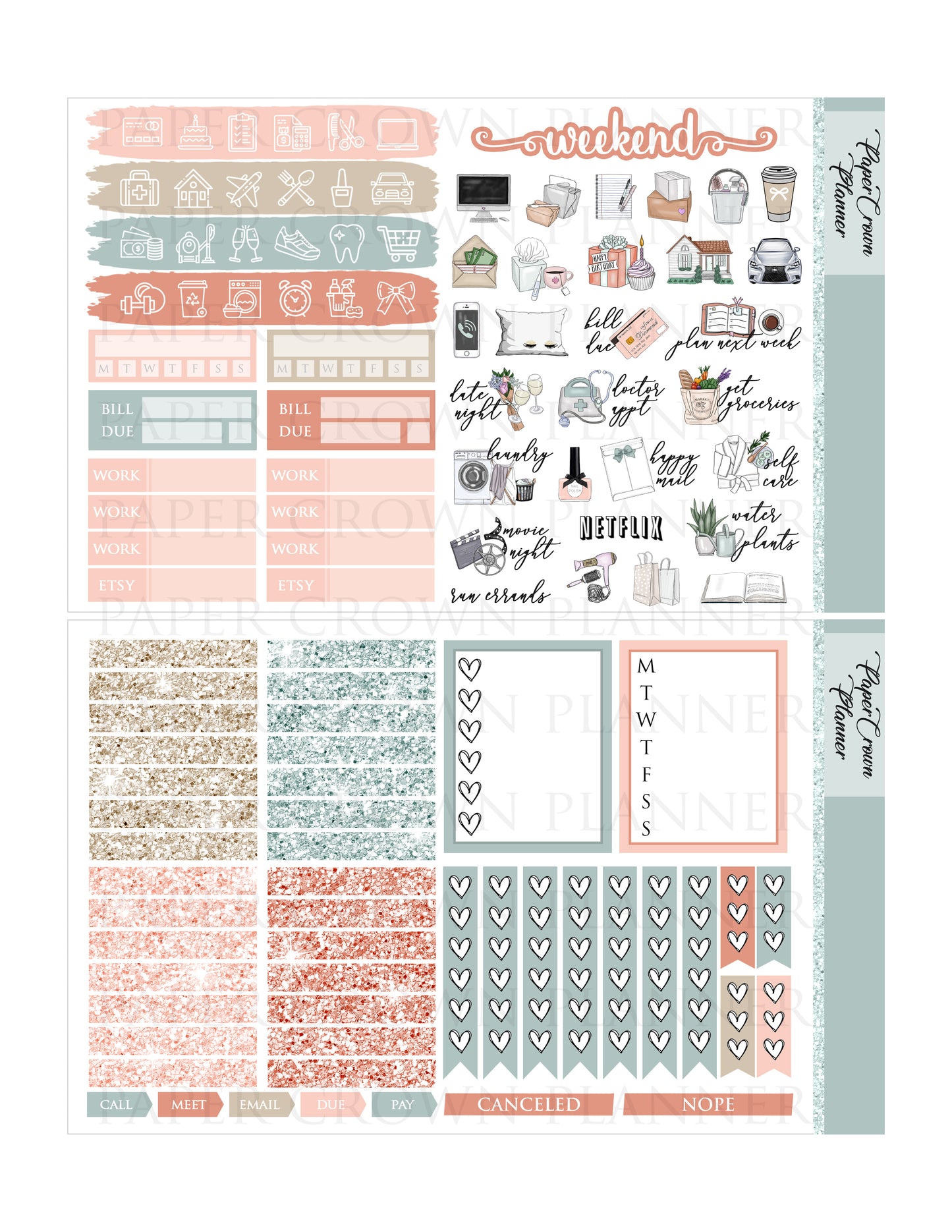 FALL MODE // Weekly Planner Stickers