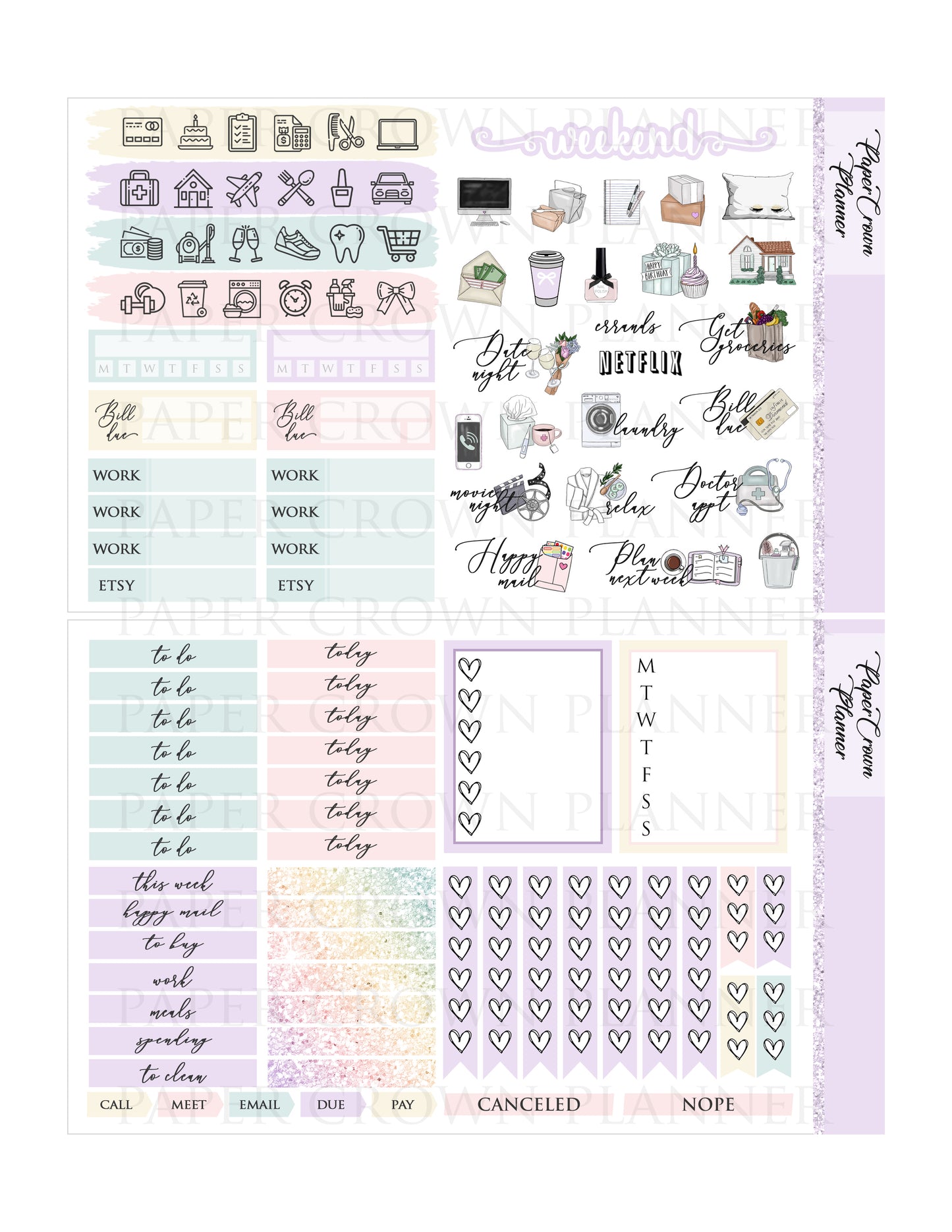 THIS IS HALLOWEEN // Weekly Planner Stickers