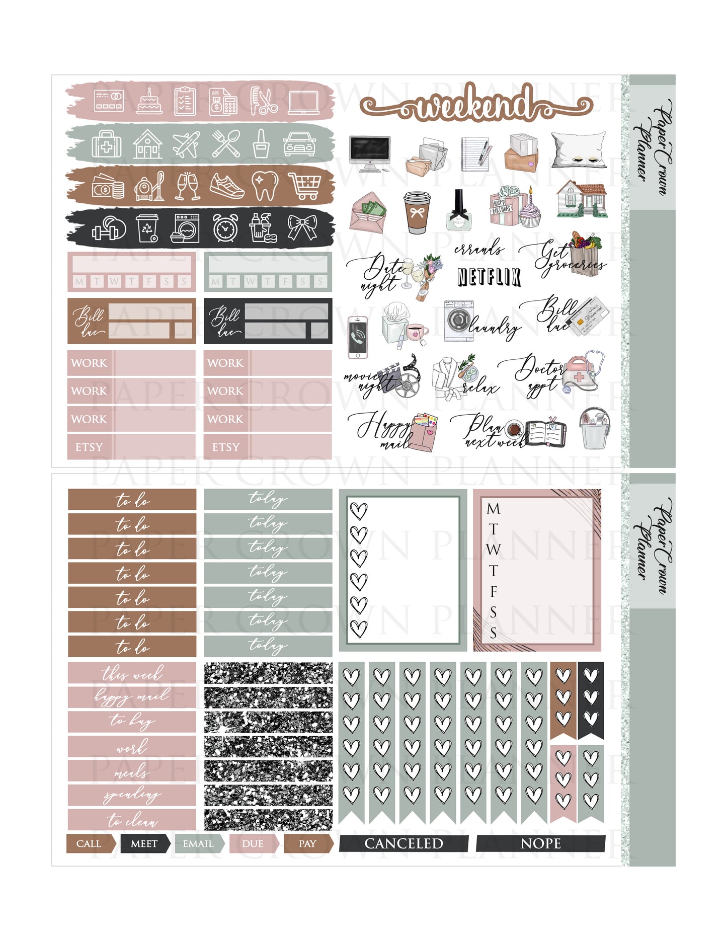 WITCHES BREW // Weekly Planner Stickers