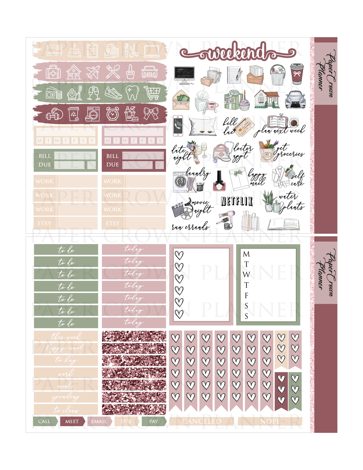 PRACTICAL MAGIC // Weekly Planner Stickers