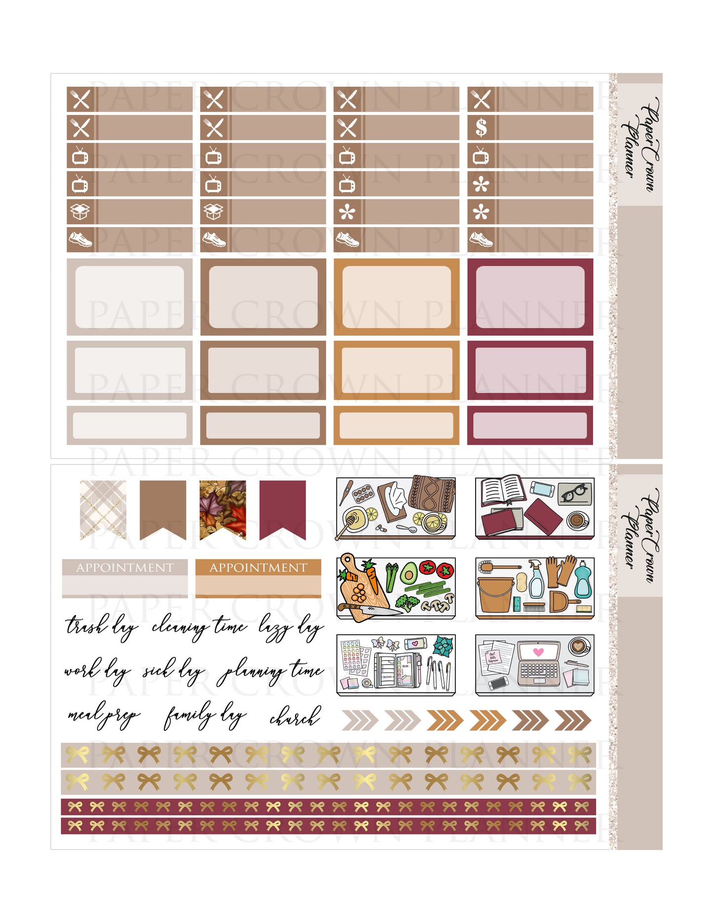 FALL // Weekly Planner Stickers