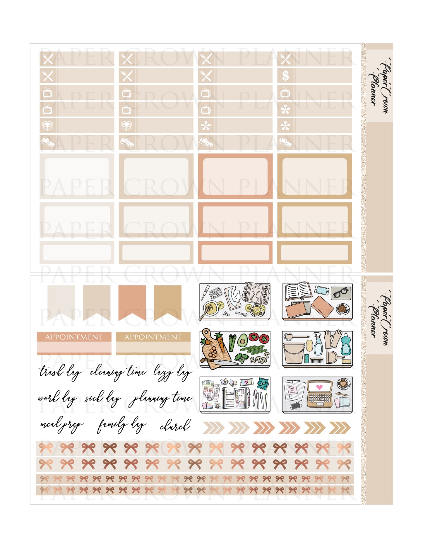 RELAX AT HOME // Weekly Planner Stickers