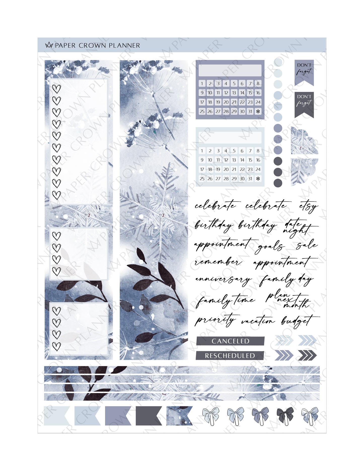 WINTER FOREST // Monthly Kit