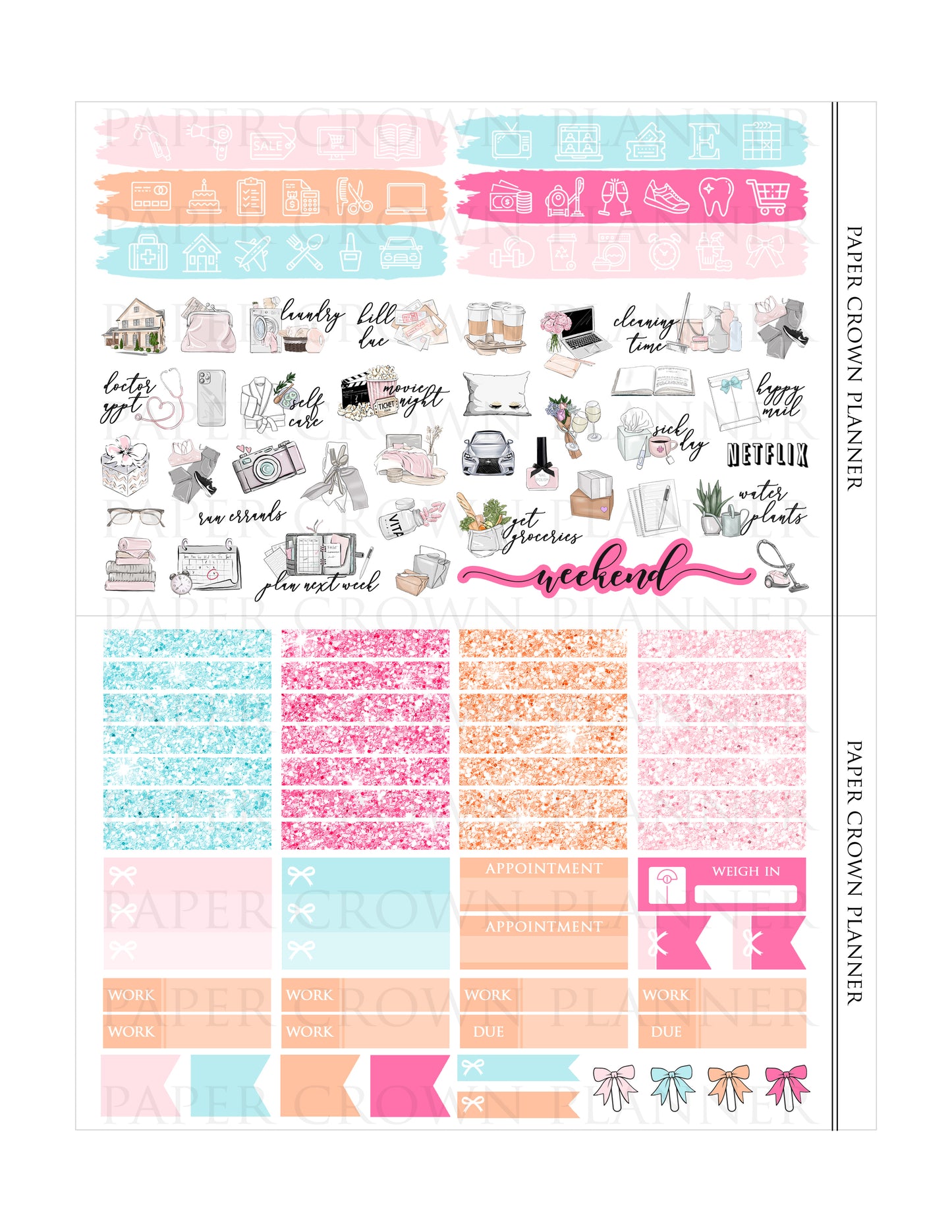 THANKFUL // Weekly Planner Stickers