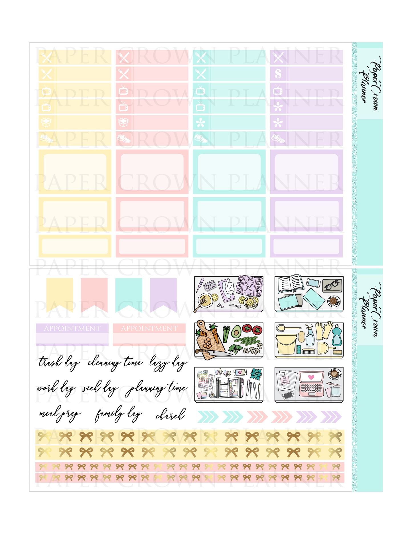 SUMMER AFTERNOON // Weekly Planner Stickers