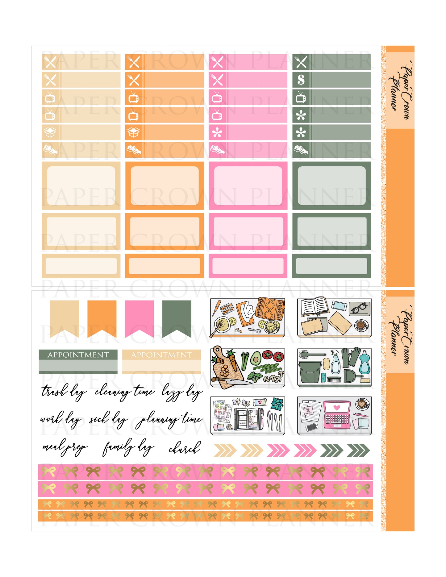 BRIGHT FALL // Weekly Planner Stickers