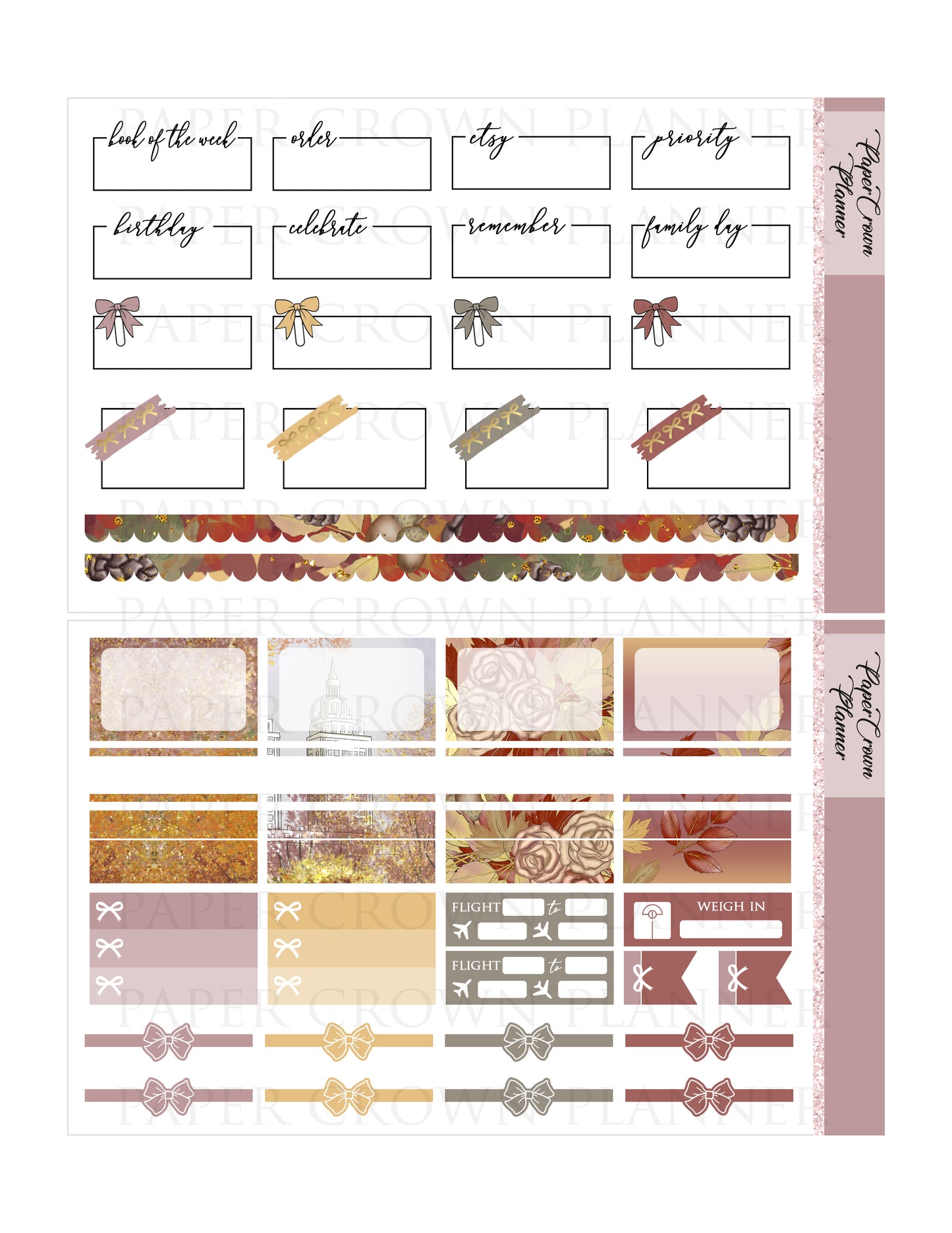 NYC FALL // Weekly Planner Stickers