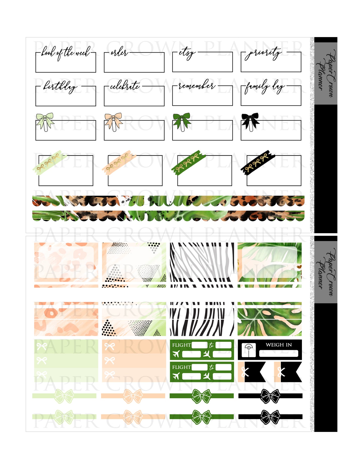 ESCAPE // Weekly Planner Stickers