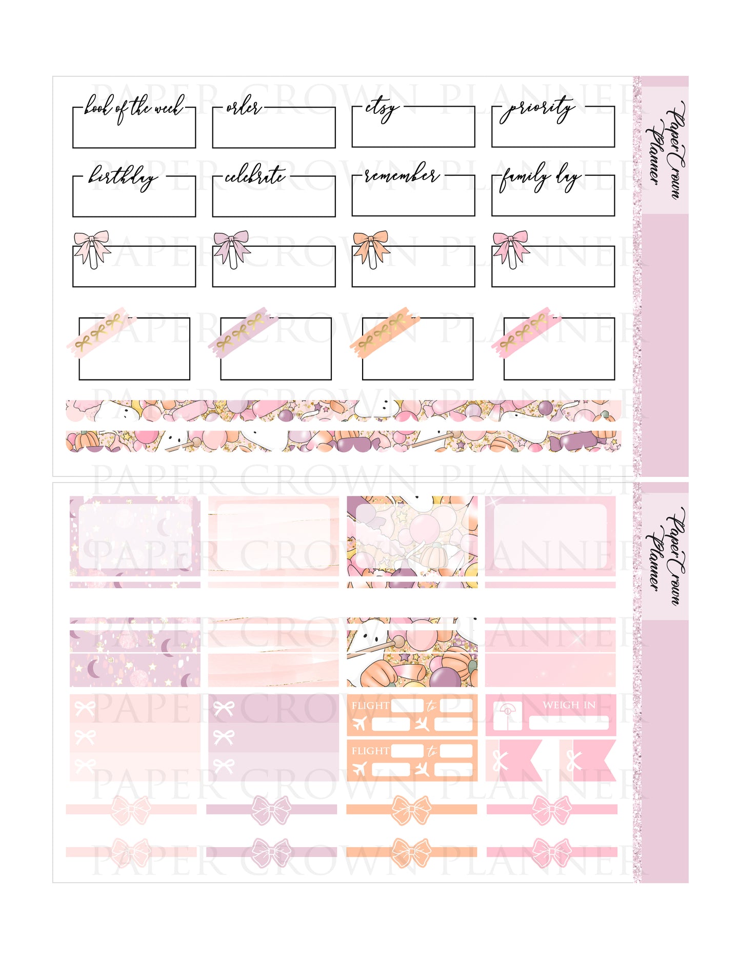 MOON MAGIC // Weekly Planner Stickers