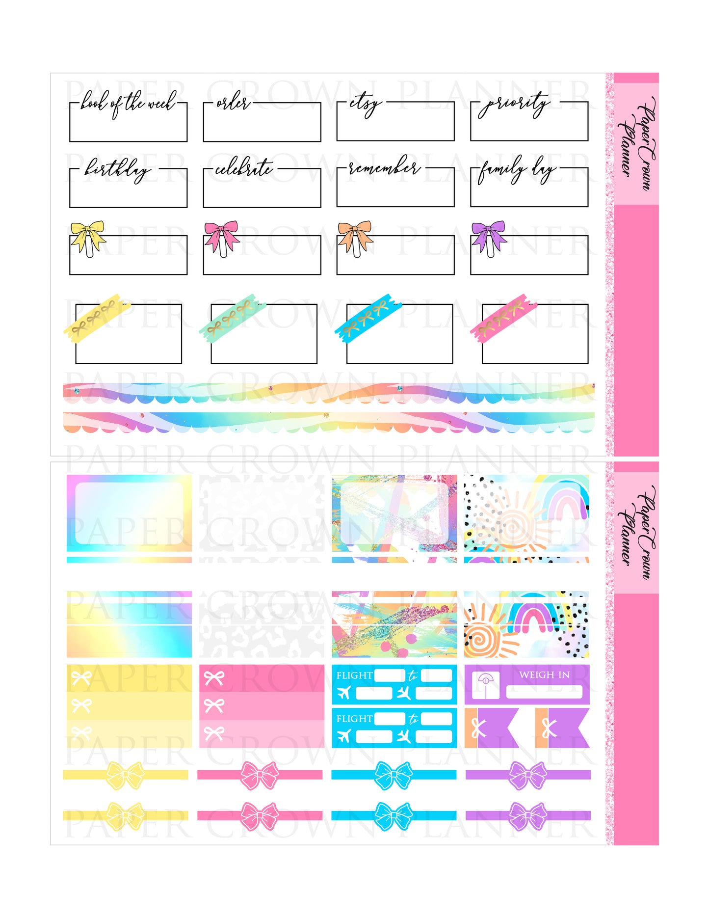 HAPPY PLACE // Weekly Planner Stickers