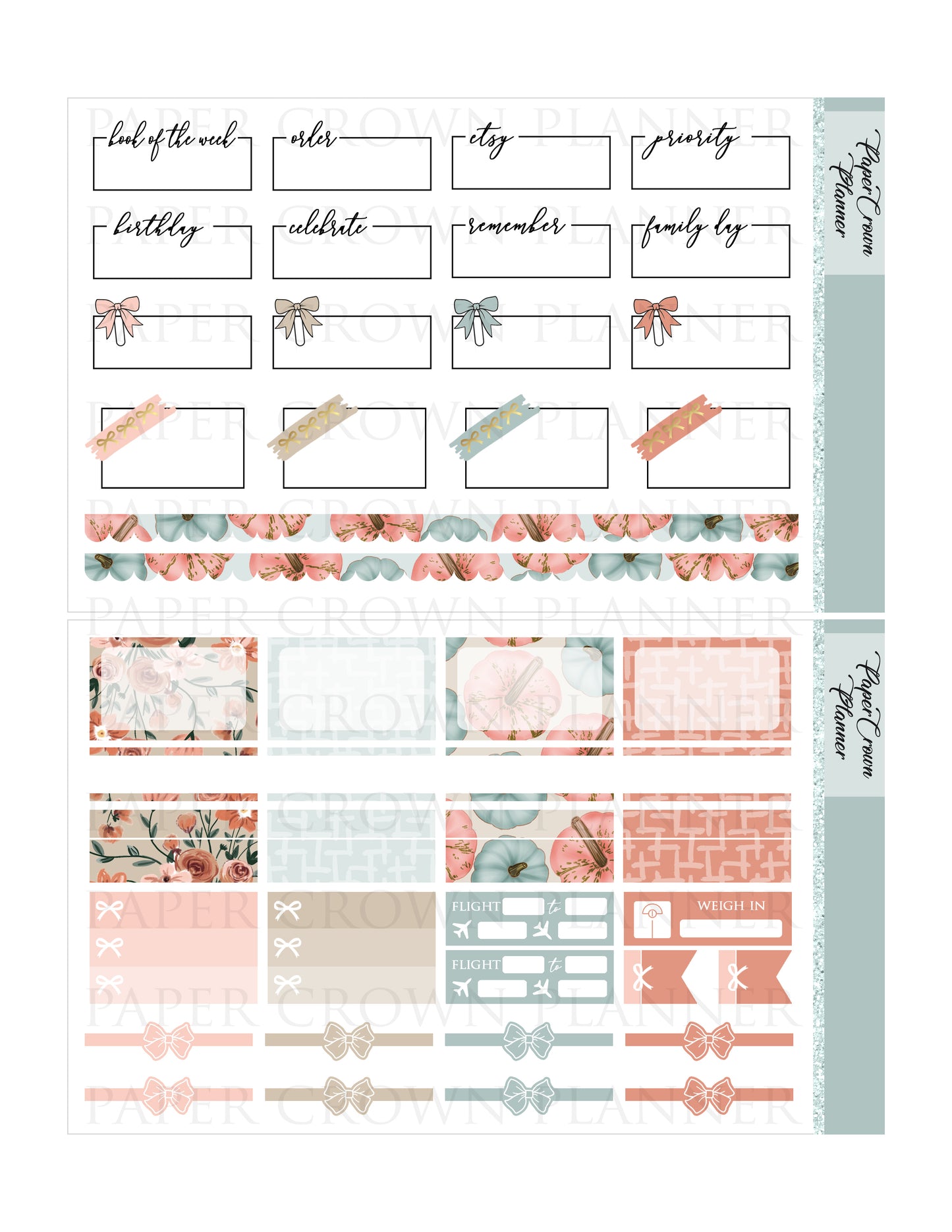 FALL MODE // Weekly Planner Stickers