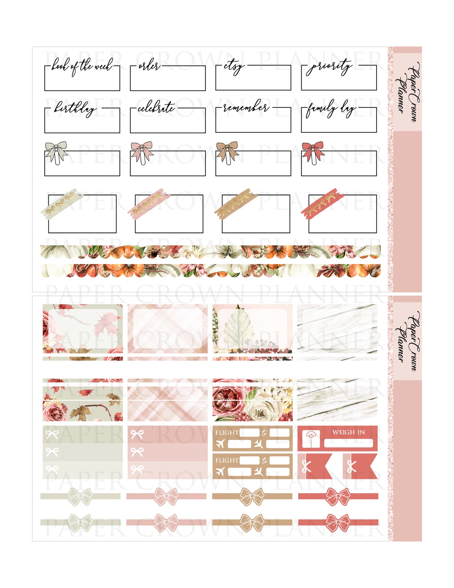 AUTUMN MOOD // Weekly Planner Stickers