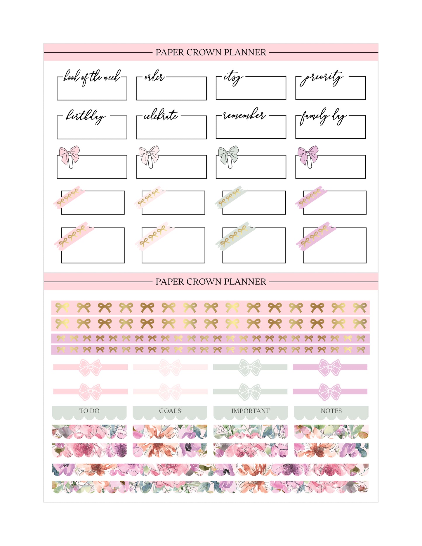 BIRTHDAY // Weekly Planner Stickers