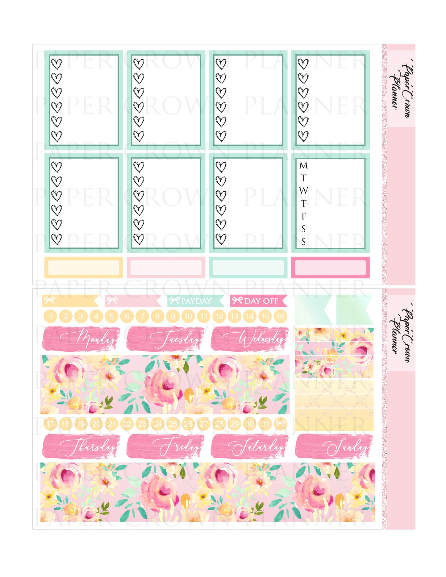 BIRTHDAY GIRL // Weekly Planner Stickers