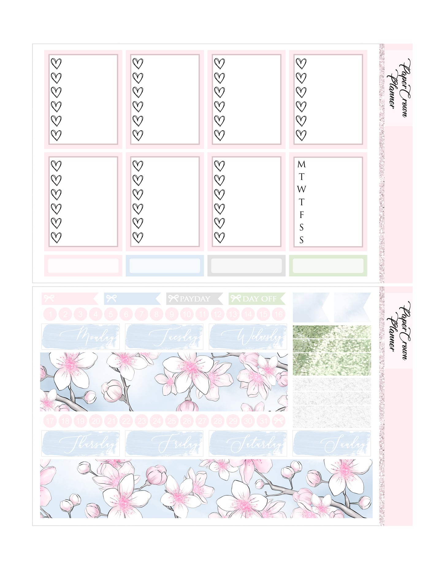 CITY IN BLOOM // Weekly Planner Stickers