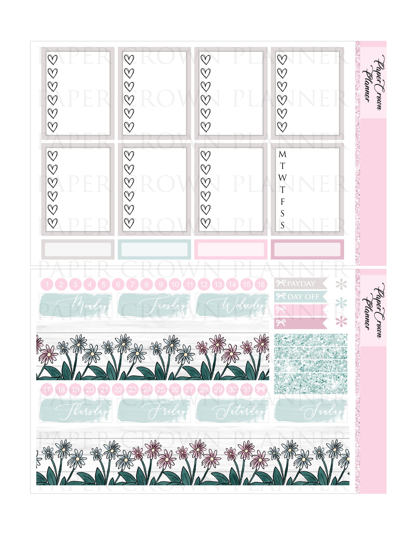 BALCONY DREAMS // Weekly Planner Stickers