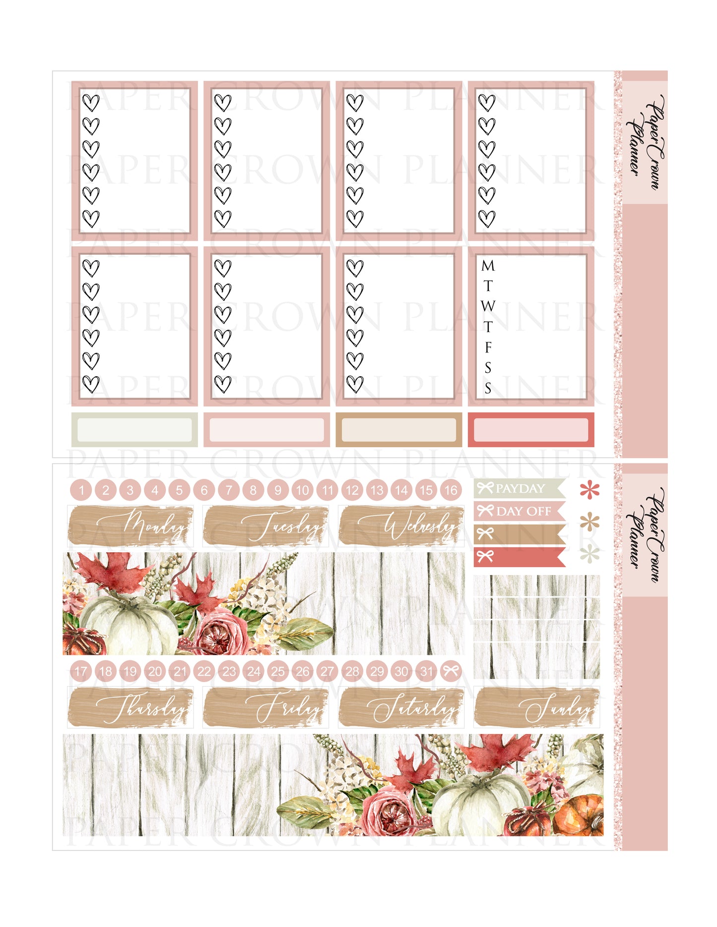 AUTUMN MOOD // Weekly Planner Stickers