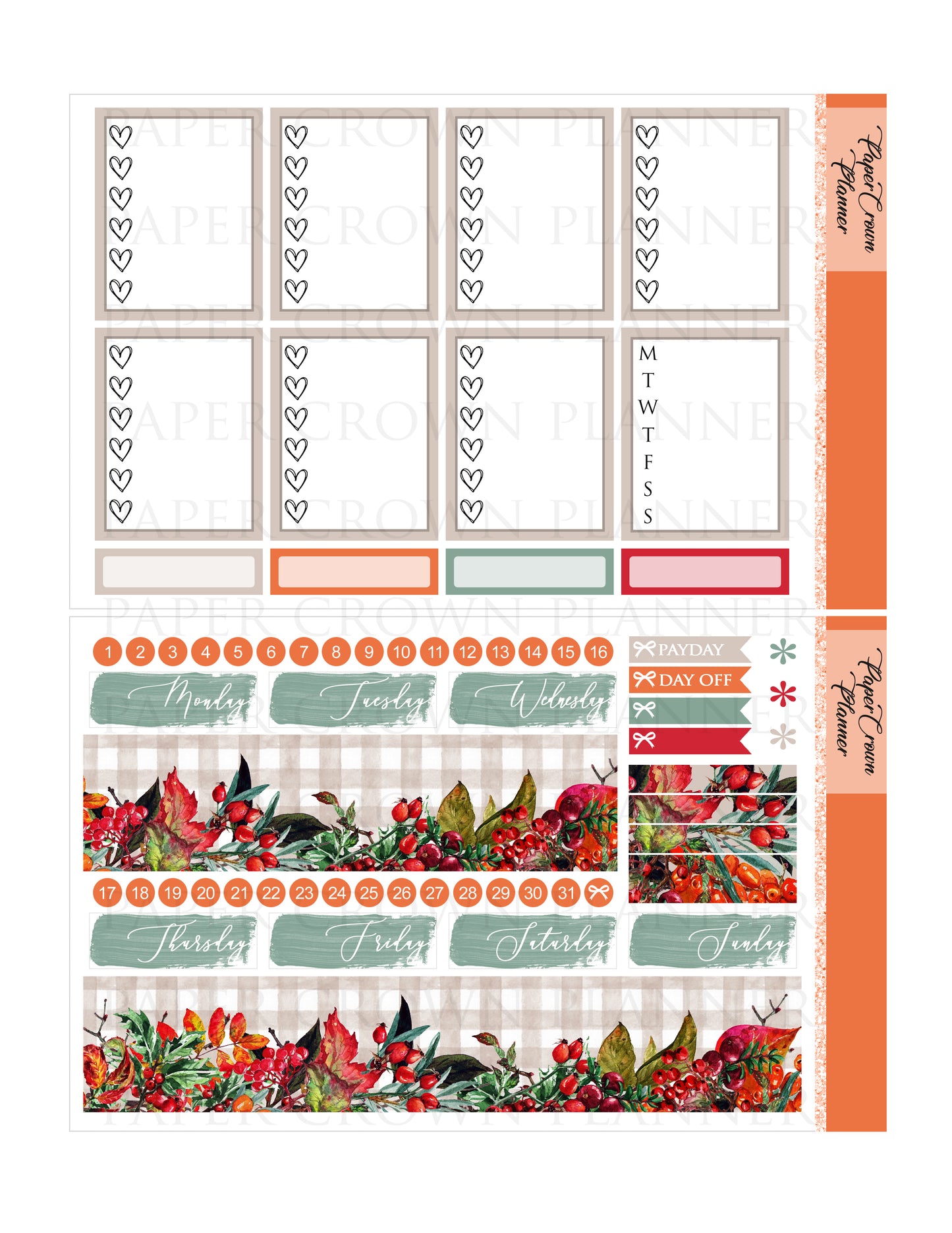 THANKSGIVING DINNER // Weekly Planner Stickers