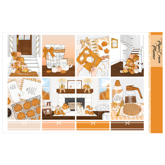 PUMPKIN SPICE // Weekly Planner Stickers