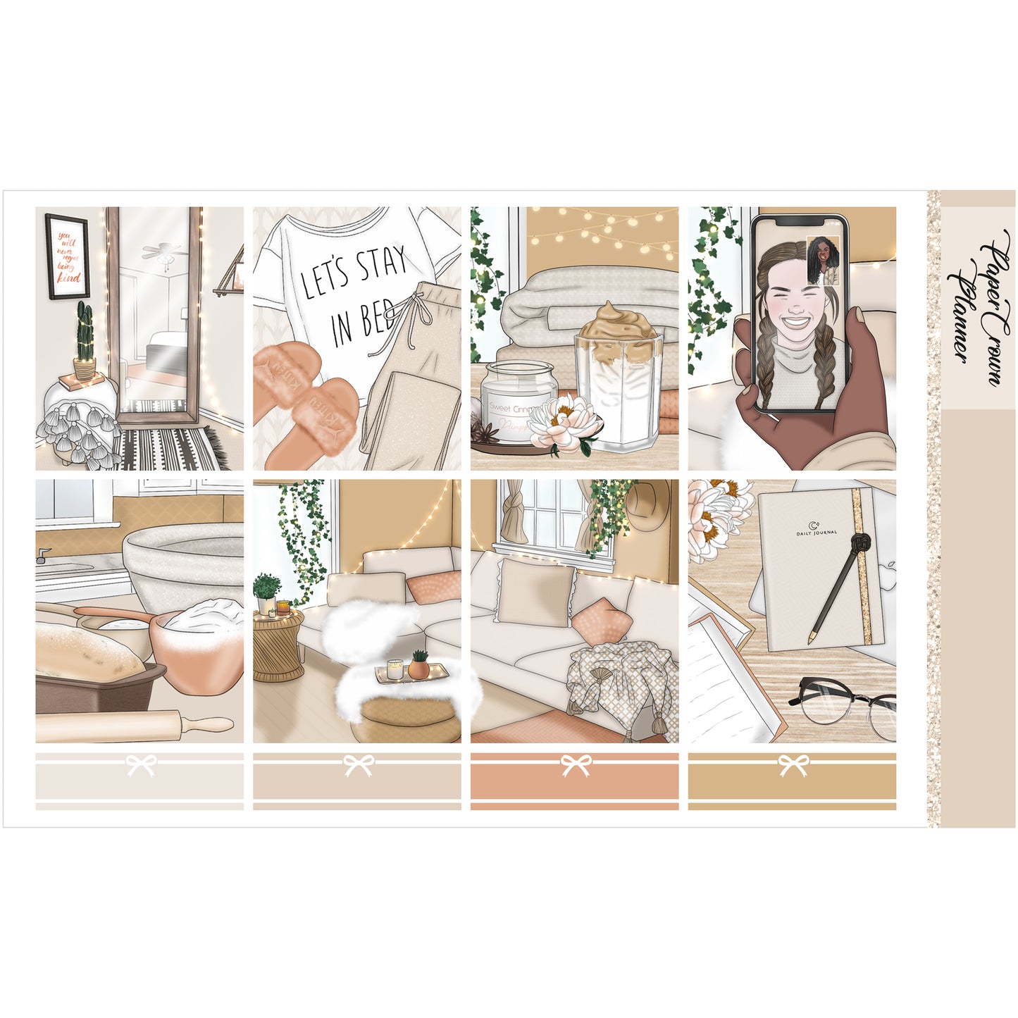 RELAX AT HOME // Weekly Planner Stickers