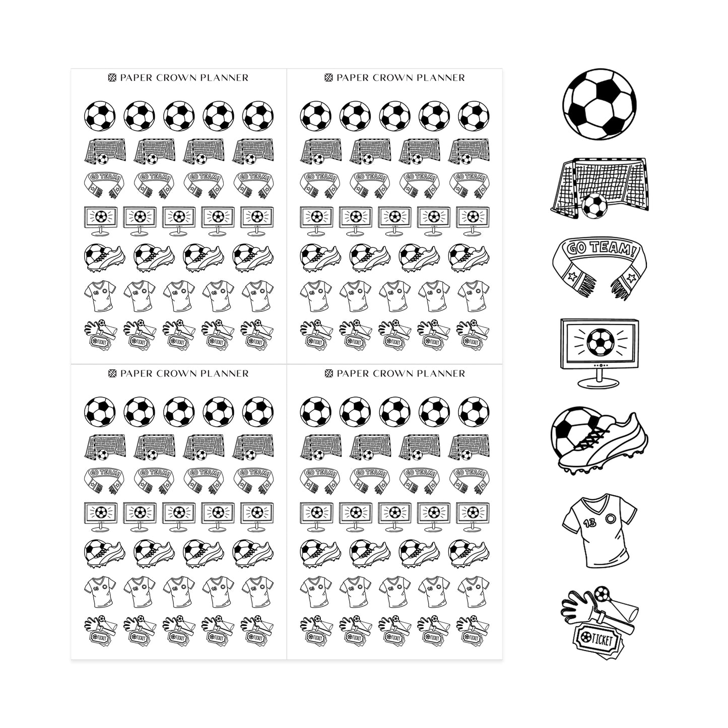 SOCCER // Foil-Ready Icons