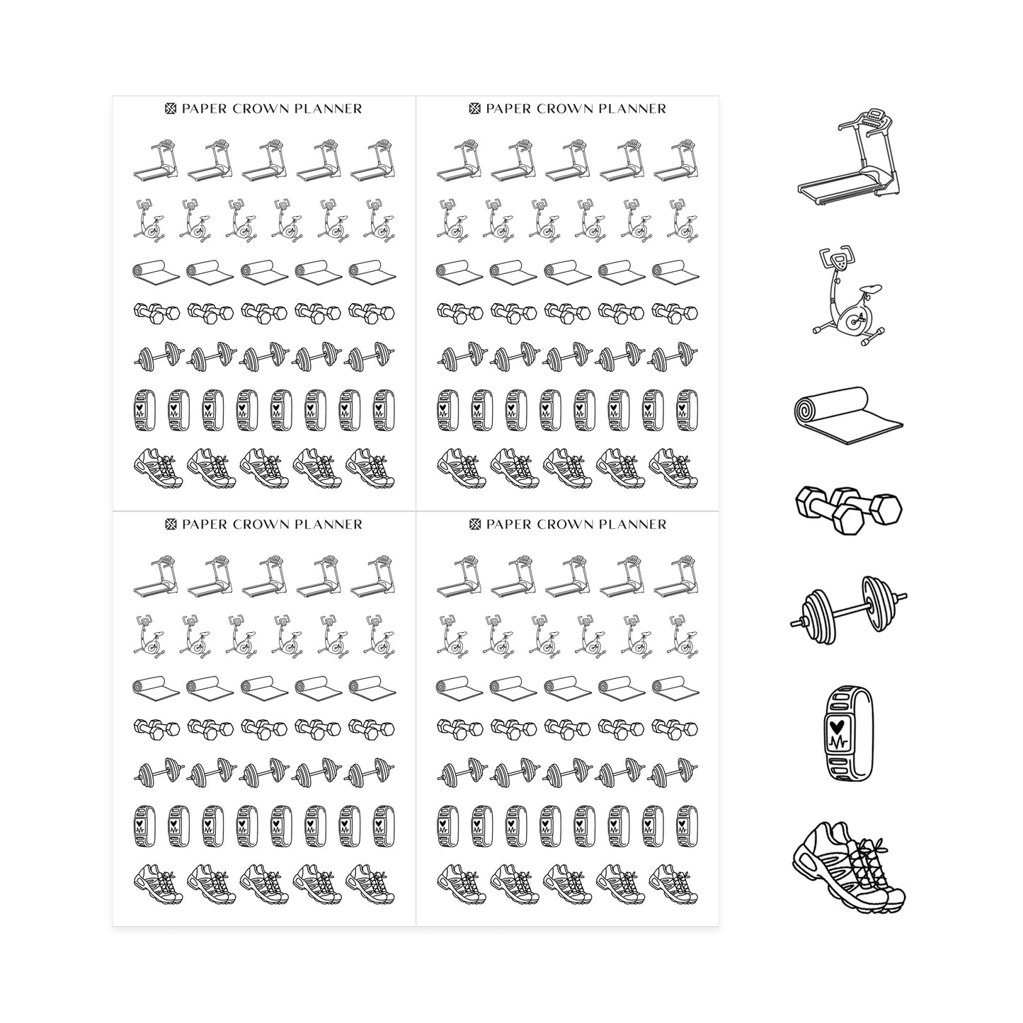 WORKOUT // Foil-Ready Icons