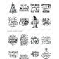 WINTER AND CHRISTMAS QUOTES // Foil-Ready Stickers